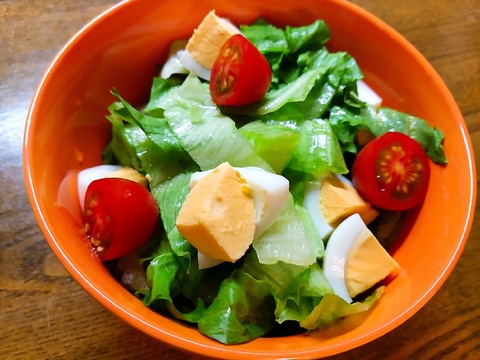 レタスとゆで卵とトマトのサラダ レシピ 作り方 By のん786 楽天レシピ